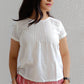 Dewy white khadi top - www.silayi.in