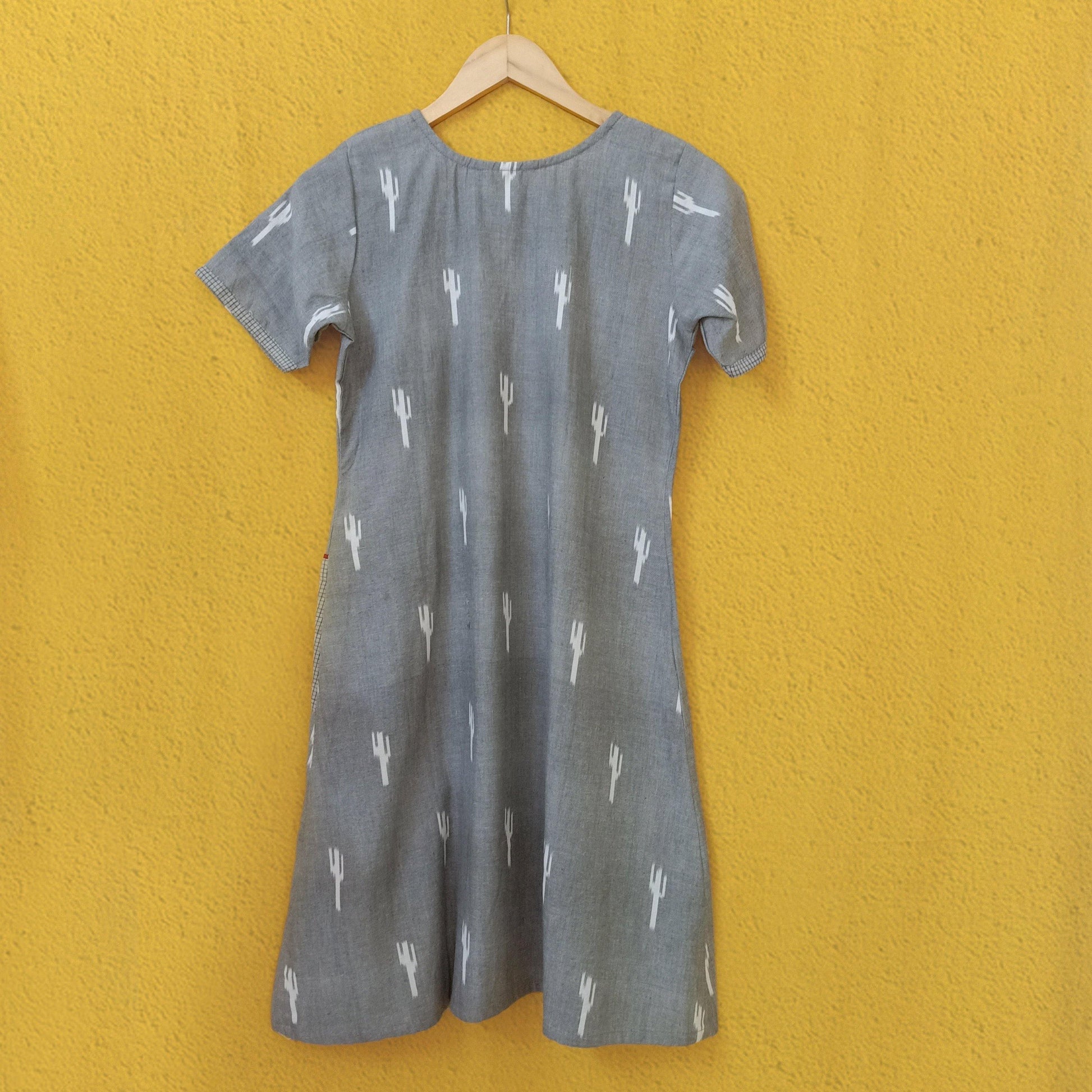 Cactus ikat dress - www.silayi.in