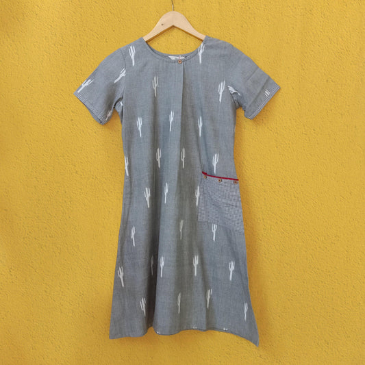 Cactus ikat dress - www.silayi.in